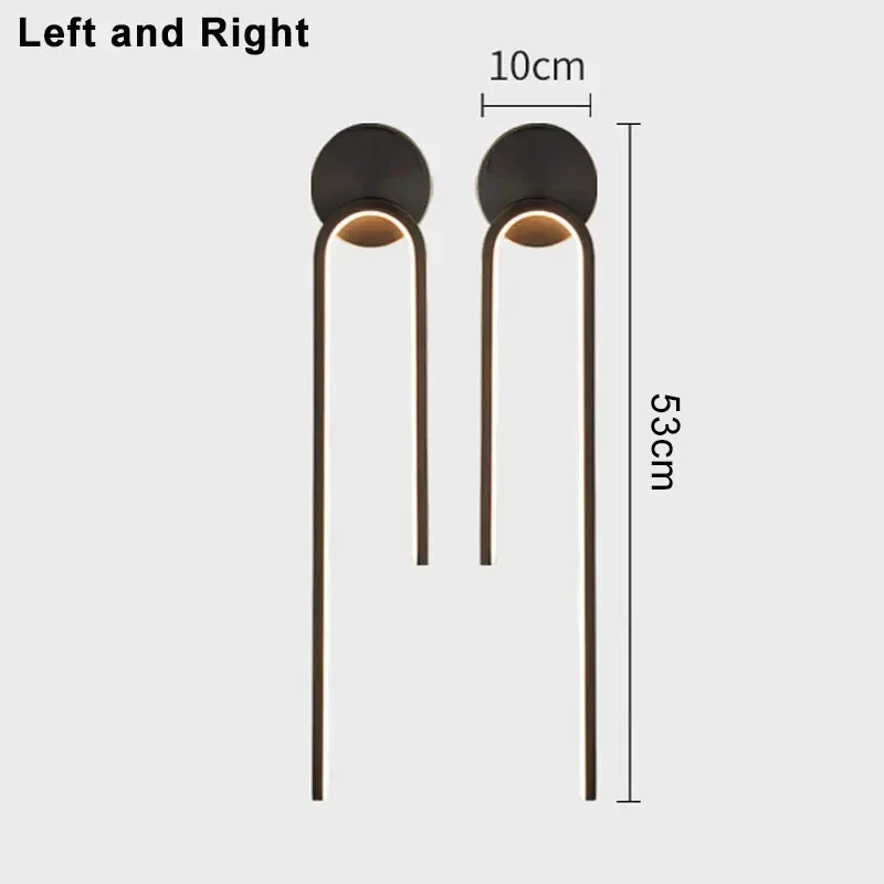 Moderne LED-Wandleuchte aus Metall, nach unten gerichtet – Saline
