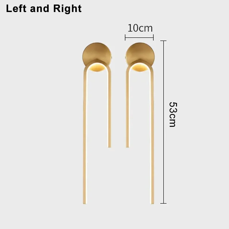 Moderne LED-Wandleuchte aus Metall, nach unten gerichtet – Saline