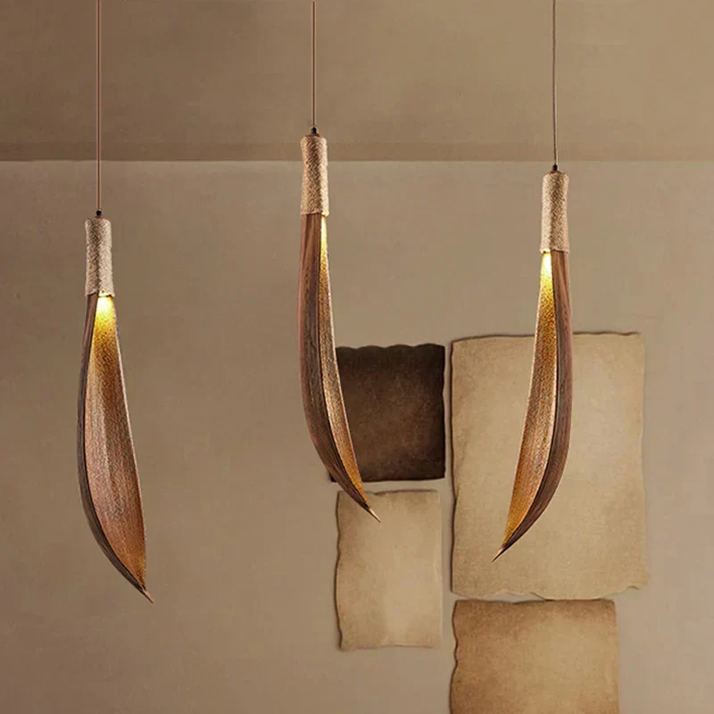 Holzpendelleuchte Wabi-Sabi – Mirael
