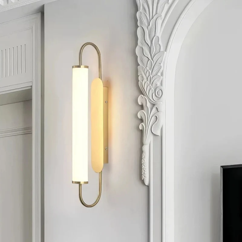 Moderne Gold Wandleuchte für Schlafzimmer
