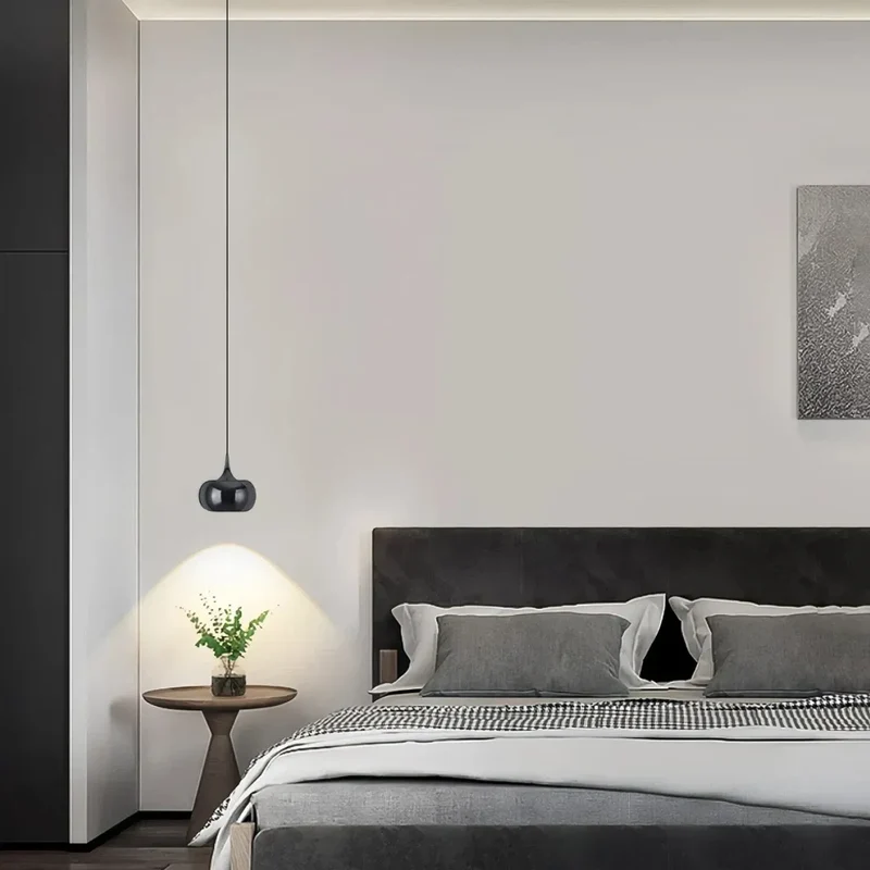 Höhenverstellbare Pendelleuchte, 1-flammig, modern, für das Schlafzimmer