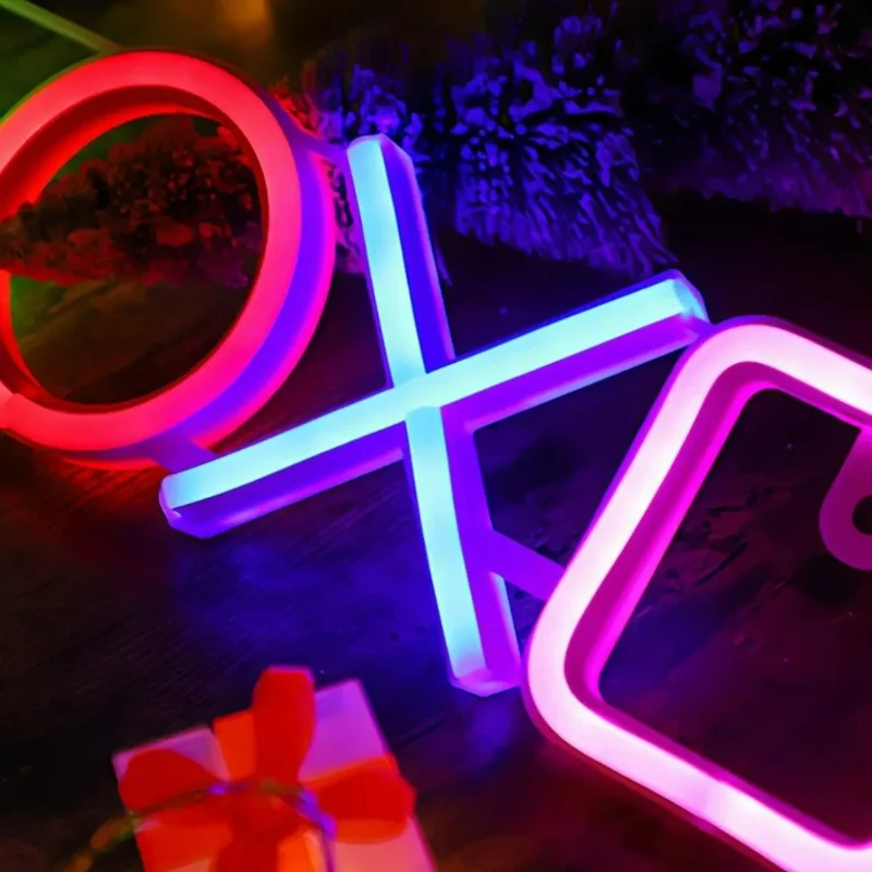 LED Neon-Wandleuchte für Gamerzimmer, USB-Aufladung