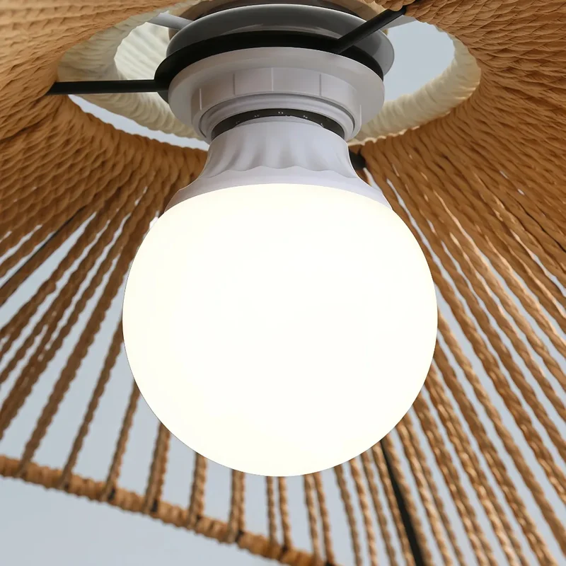 Boho Pendelleuchte aus handgeflochtenem Seil für Esszimmer