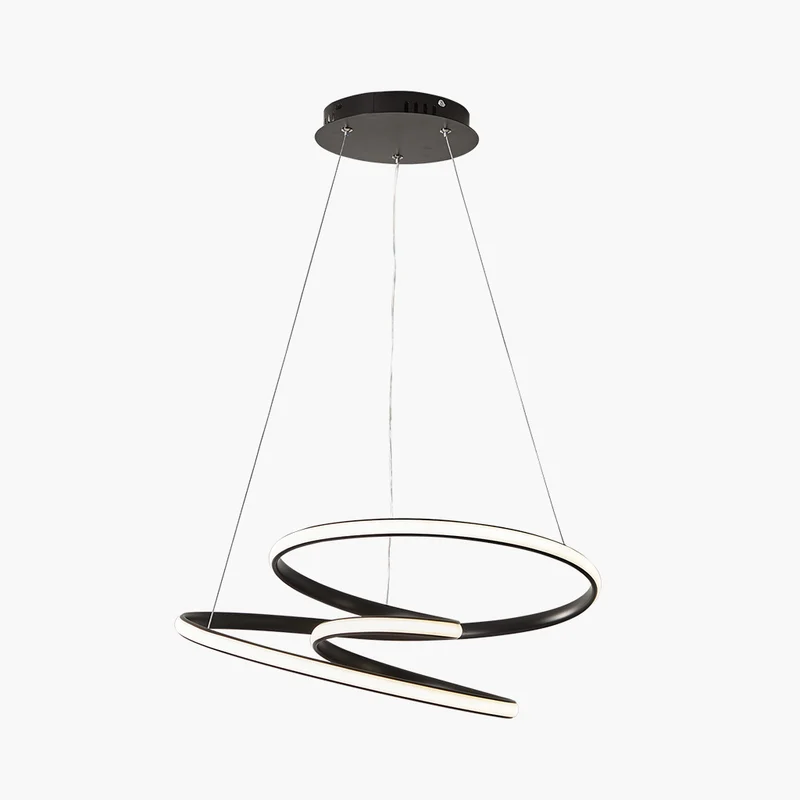 Chandelier Ceiling Light LED Nordic Geometric Ring Helix