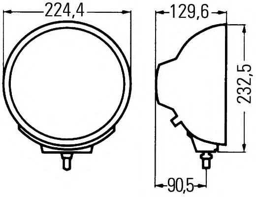 Hella Luminator Chrome Celis Spotlicht