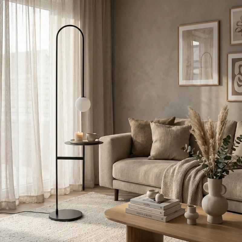 Schlanke Stehlampe im Nordic Chic Stil – Monara