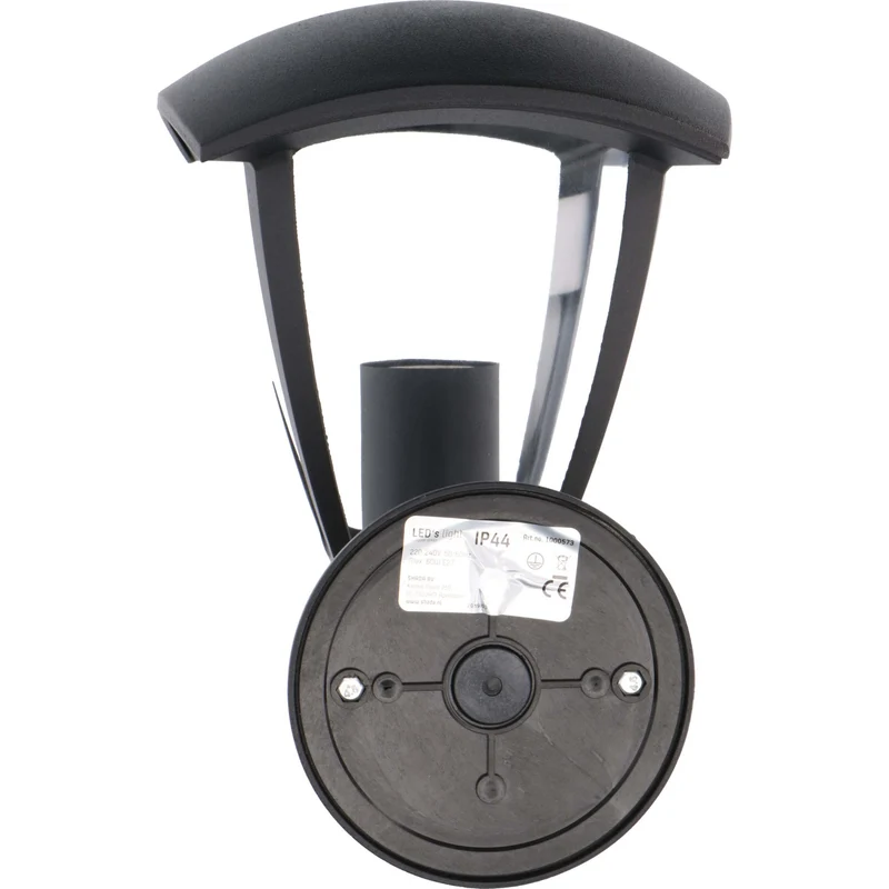 Retro-LED-Wandleuchte mit E27-Fassung – Jesi – IP44 – Schwarz