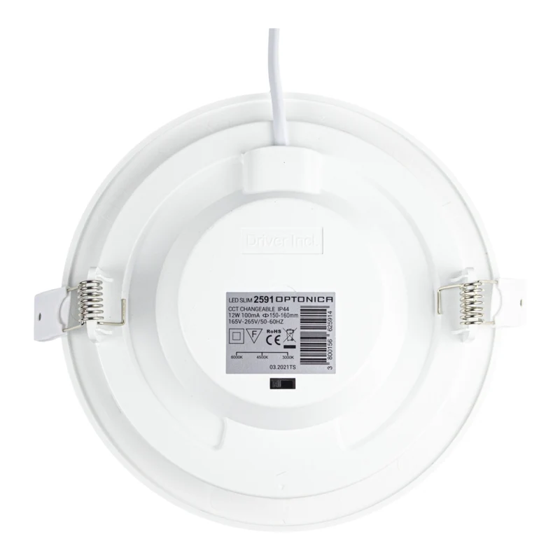 LED-Einbaustrahler rund | 12W | Ø155mm | CCT – 3 Lichtfarben