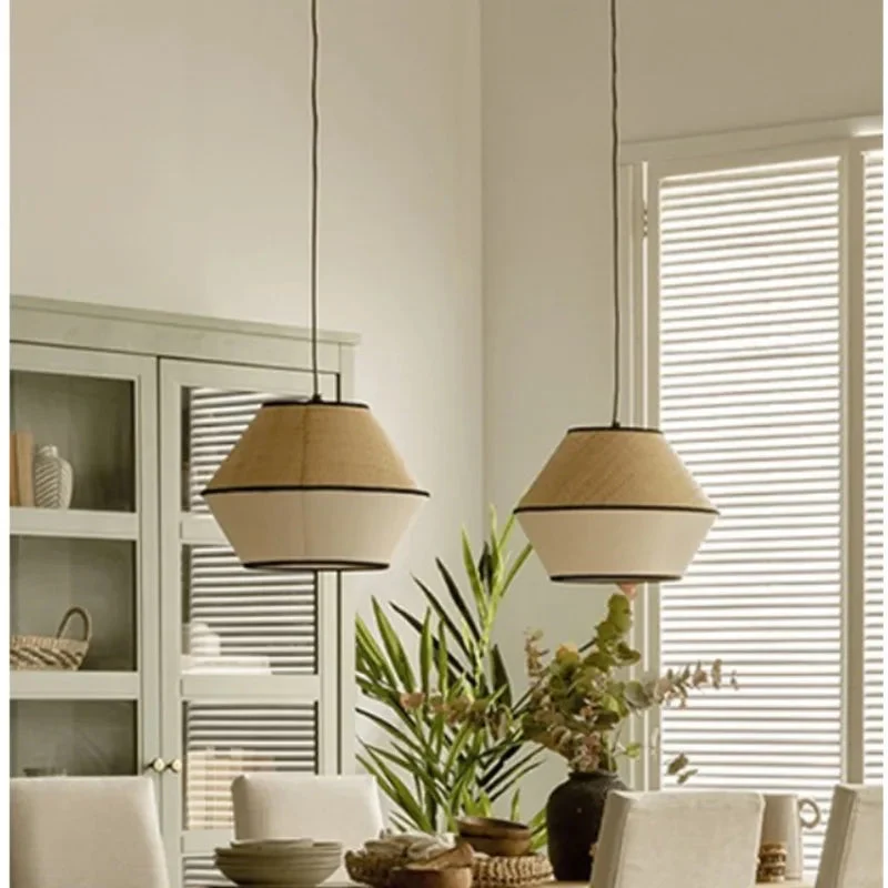 Beige & Braun Hängelampe Zen – Aruna