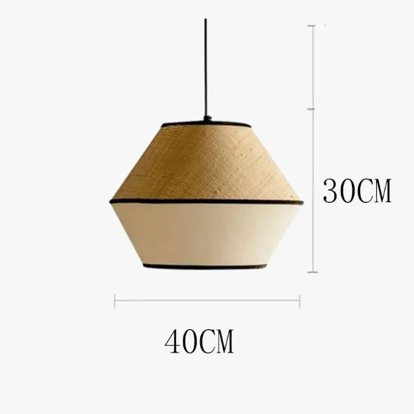 Beige & Braun Hängelampe Zen – Aruna
