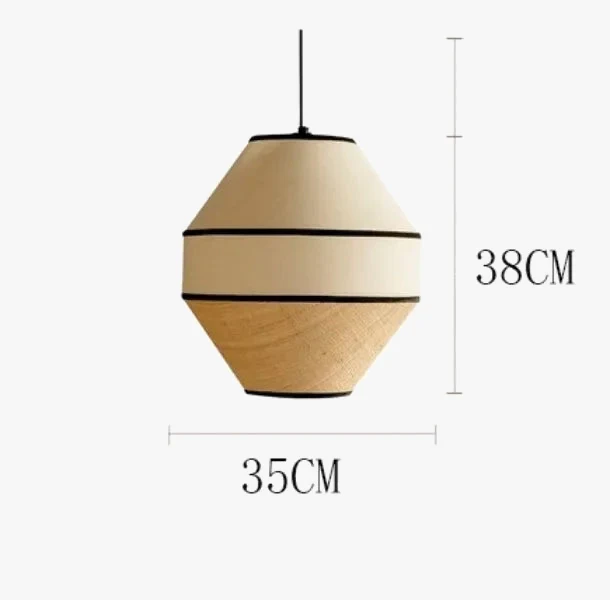 Beige & Braun Hängelampe Zen – Aruna