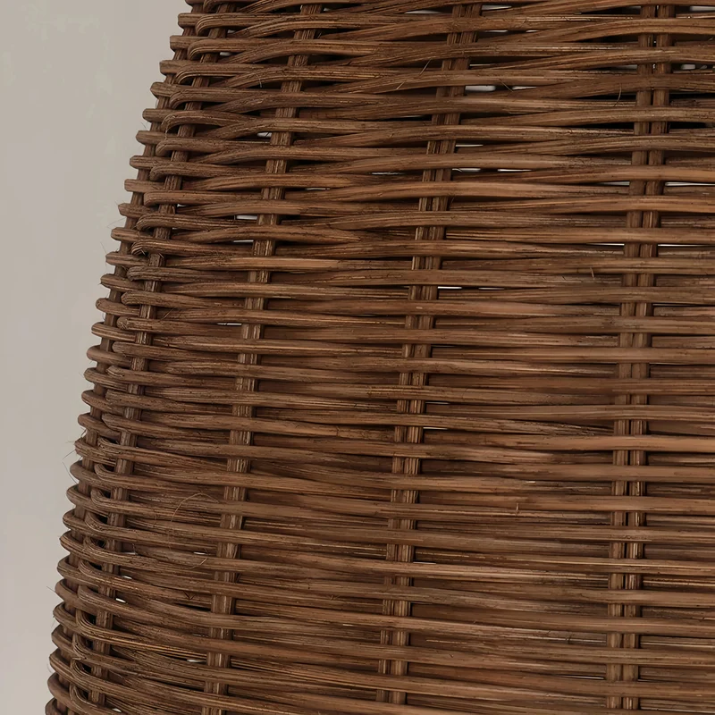 Rattan Hängelampe im Boho-Stil für Esszimmer