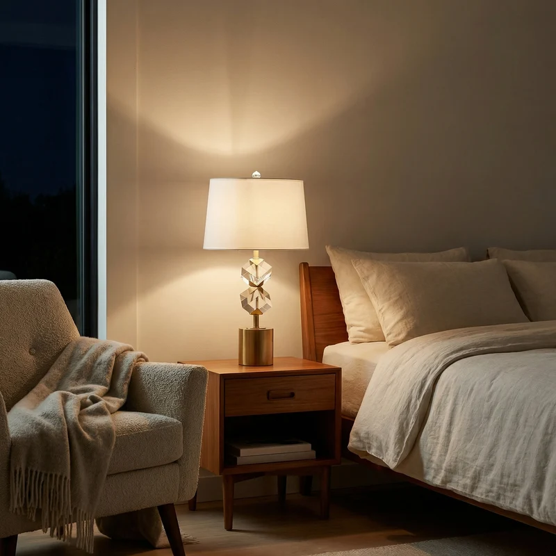 Elegante Tischlampe mit sanfter Atmosphäre – Crystal Palace
