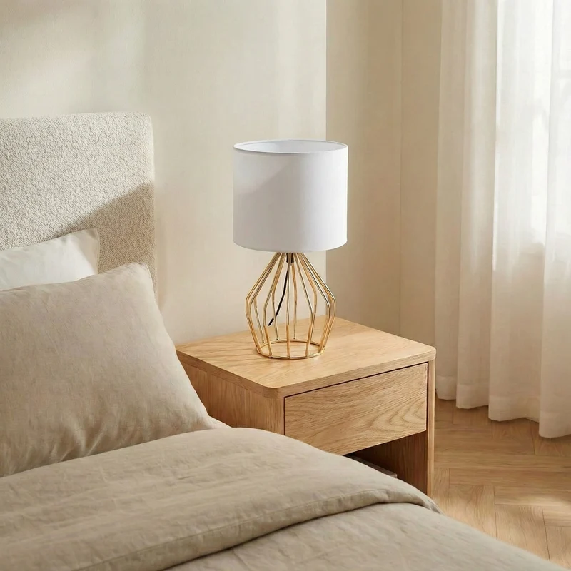 Vielseitige Nachttischlampe mit sanfter und moderner Atmosphäre – Auréa