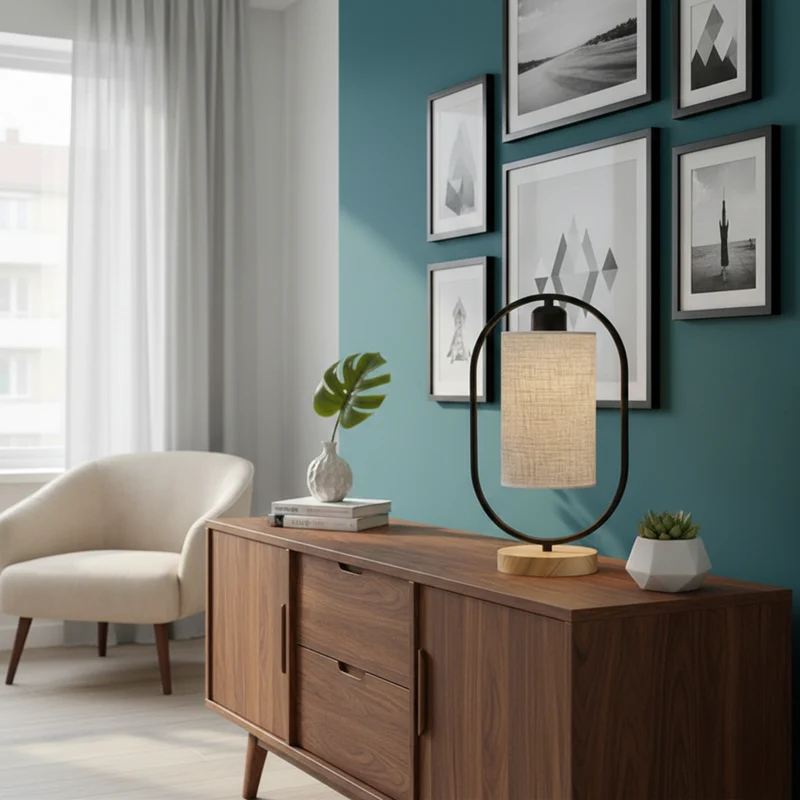 Schlichte und funktionale Lampe in postmoderner Ästhetik – Casablanca Shine