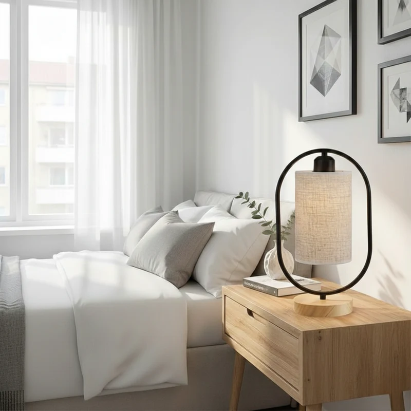 Schlichte und funktionale Lampe in postmoderner Ästhetik – Casablanca Shine