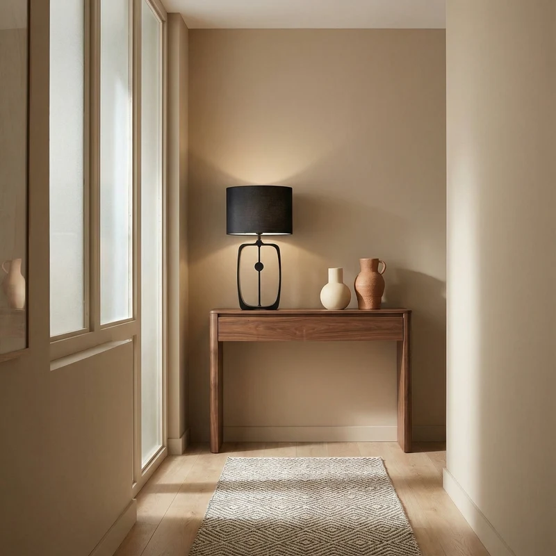 Dekorative Schwarzmetall-Lampe mit schlichtem, modernem Design – Milan Lux