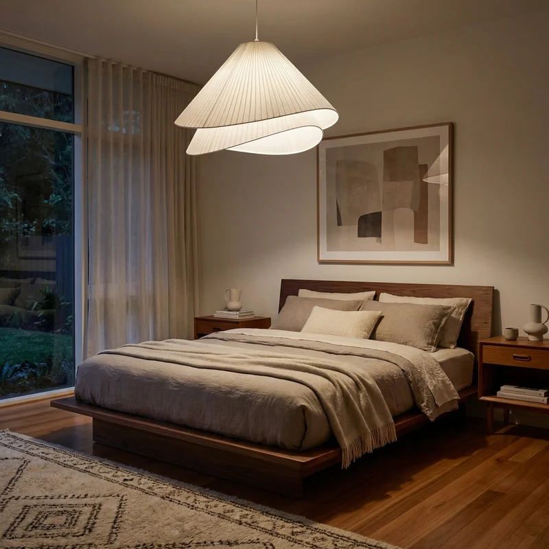 LED Stoff Pendelleuchte Moderner Look – Modora