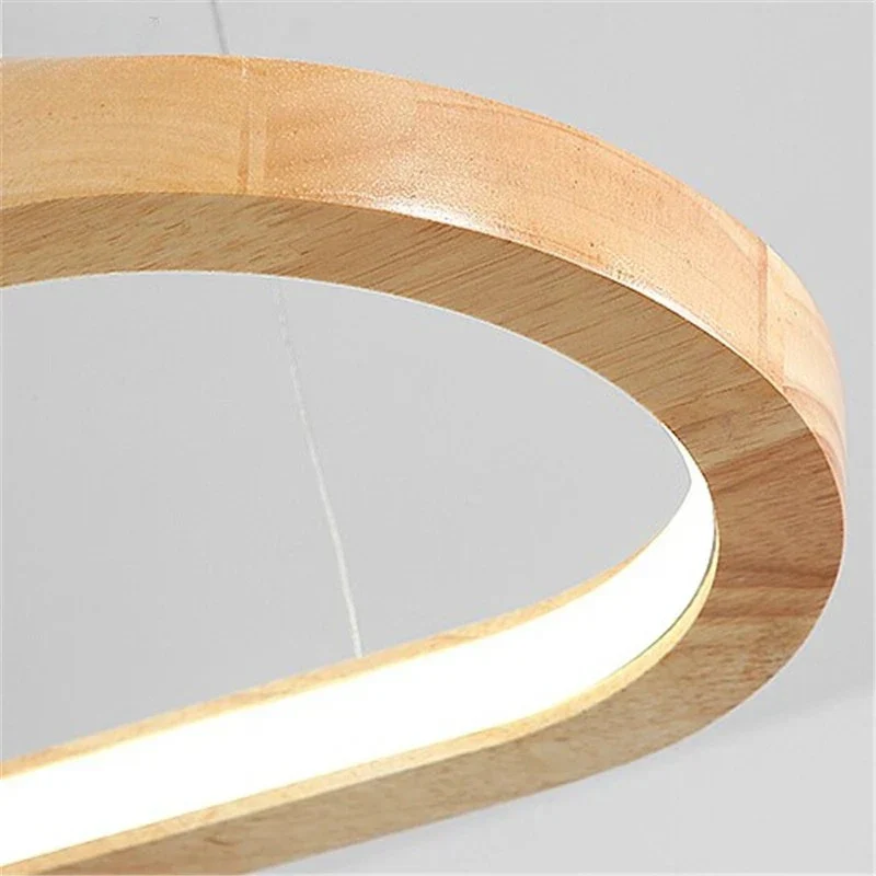 LED-Hängelampe aus Naturholz, warme Atmosphäre – Obscalis