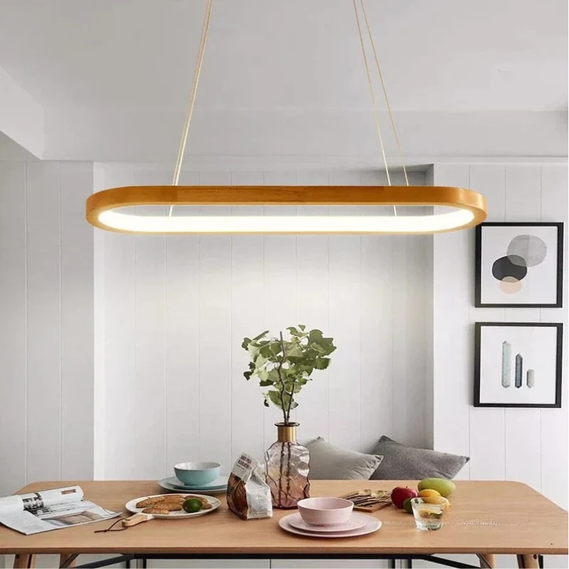 LED-Hängelampe aus Naturholz, warme Atmosphäre – Obscalis