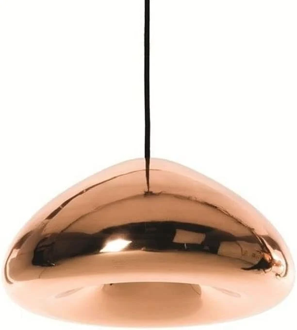 Hemisphärische Pendelleuchte aus Aluminium mit Spiegel-Finish – Aurovia