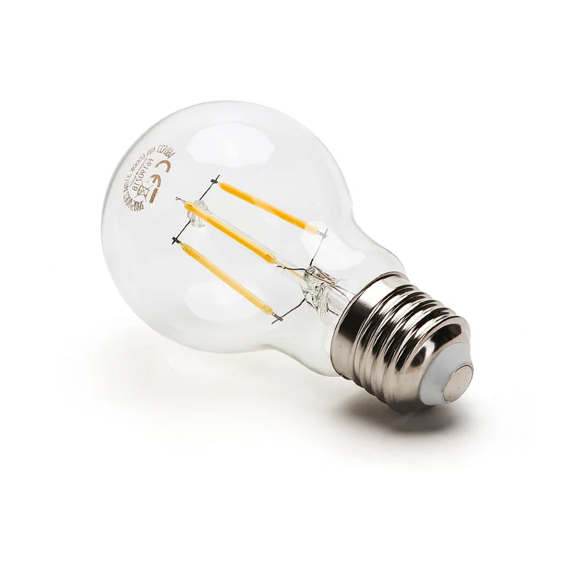 LED-Filamentbirnenlampe 4W A60 E27 - 2700K (Warmweiß)