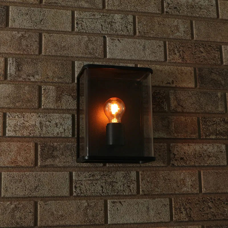 Außen-Wandleuchte schwarz 1x E27 IP44 - LED's Light