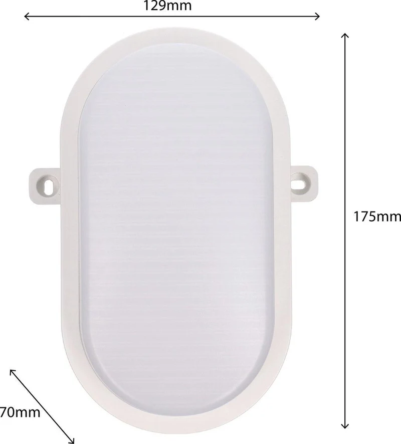 Ovalleuchte 9W neutralweiß IP65 IK10 3x Kabeleinlass - LED's Light
