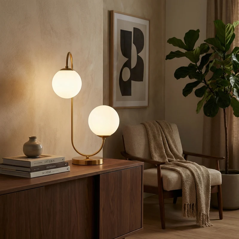 Handgefertigte Tischlampe Moderner Chic Prestige – Tokyo Bright