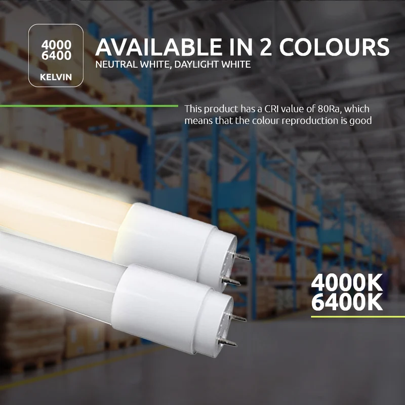 LED T8 Leuchtstoffröhre 18W | 120cm | Ersetzt 36W | Eco-Serie