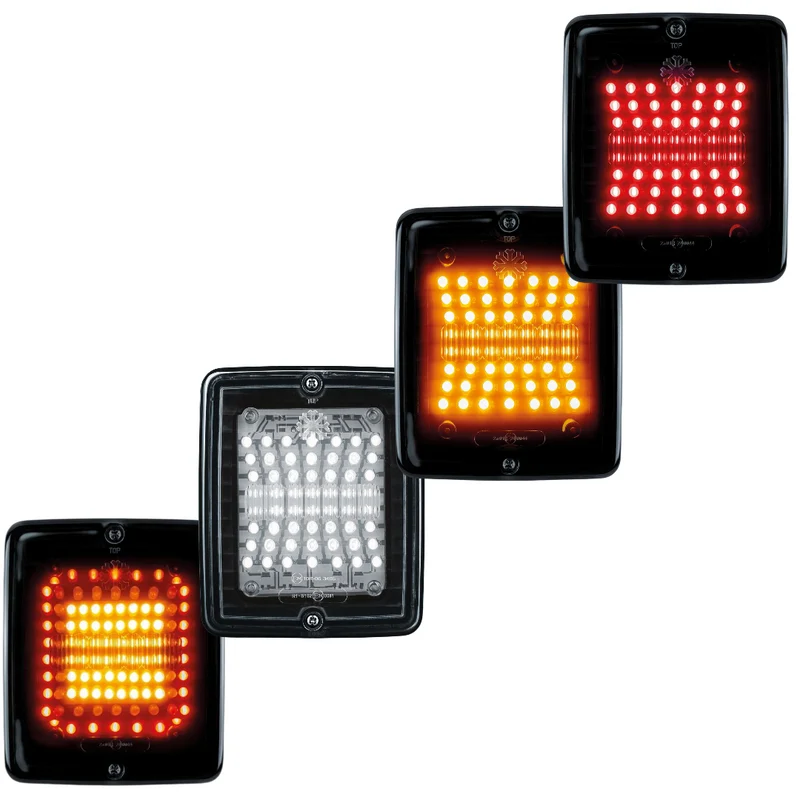 Strands Dark Knight Square IZE LED-Rücklichter mit dunkler Linse
