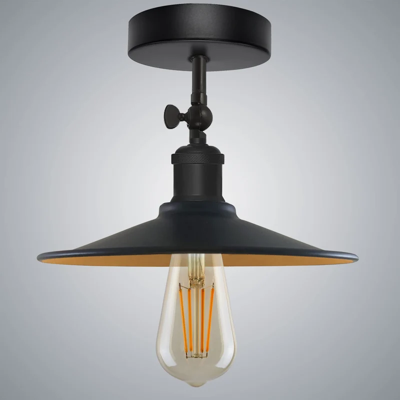 Schwarze Deckenleuchten verstellbar Vintage Deckenlampe~3259