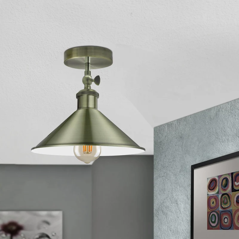 Schwarze Deckenleuchten verstellbar Vintage Deckenlampe~3259