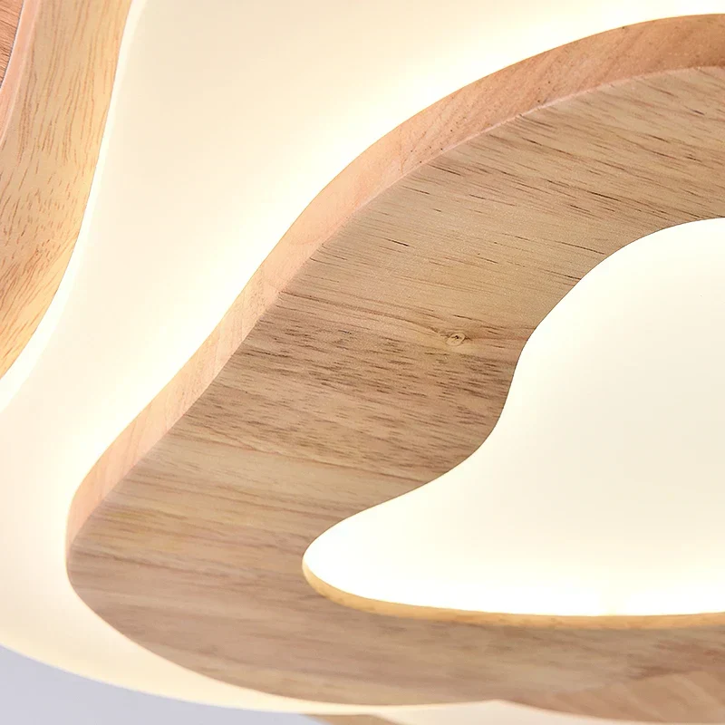 LED-Deckenleuchte aus Naturholz & Acryl – Miraë