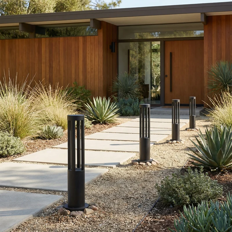 Beleuchteter Gartenpfosten aus Aluminium – Mirzéa