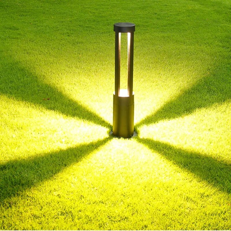 Beleuchteter Gartenpfosten aus Aluminium – Mirzéa