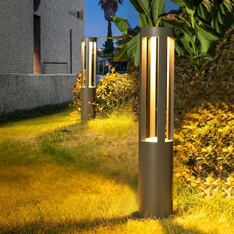 Beleuchteter Gartenpfosten aus Aluminium – Mirzéa