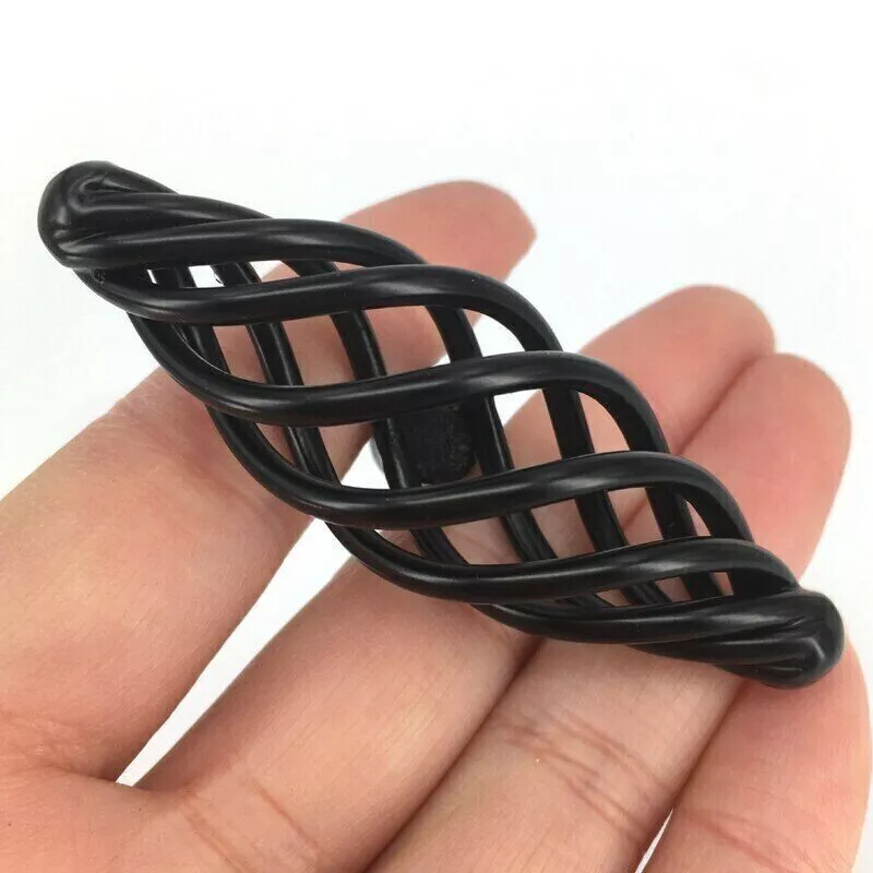 Antike Möbelknöpfe Schwarz Eisen Vintage Schrankgriff~3257