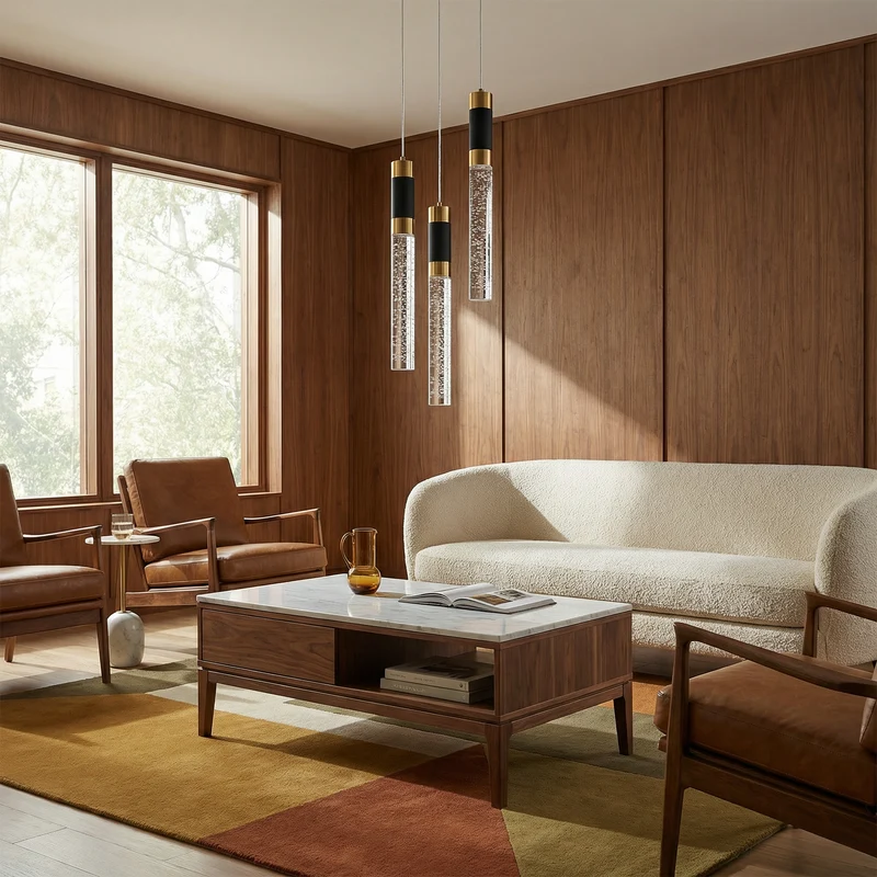 LED-Innenleuchte Metall-Finish & Klarer Diffusor – Zenithis
