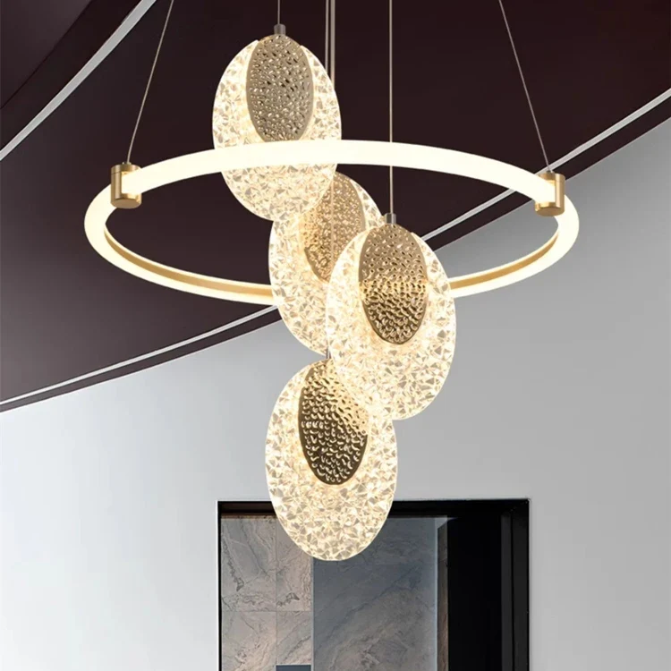 Moderner Kronleuchter im Ring-Design – Arcéa