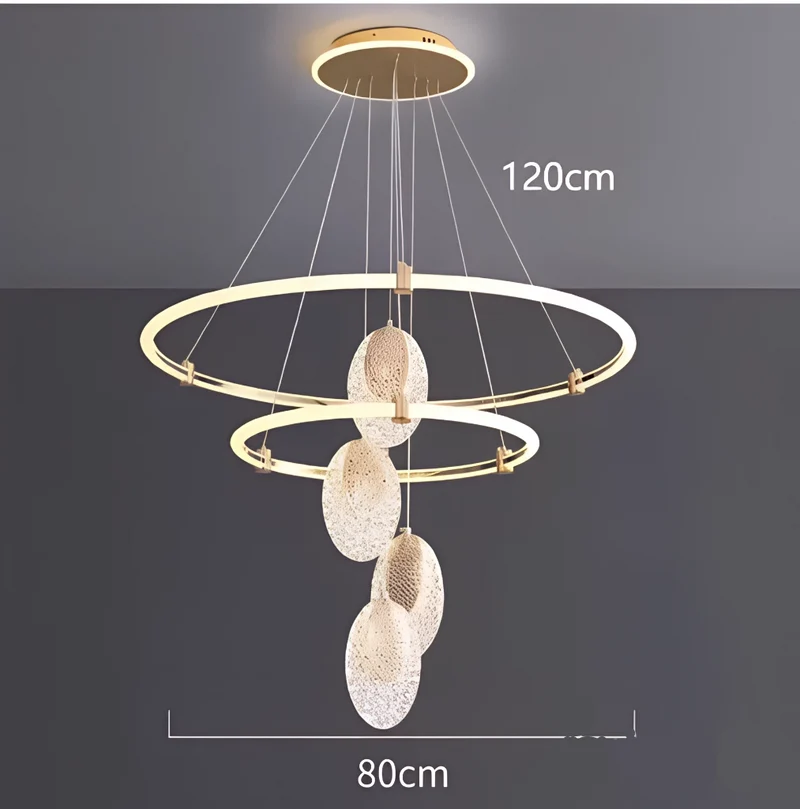 Moderner Kronleuchter im Ring-Design – Arcéa