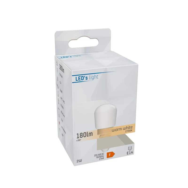 LED Kapsel E14 2W warmweiß Opal T26 - LED's Light