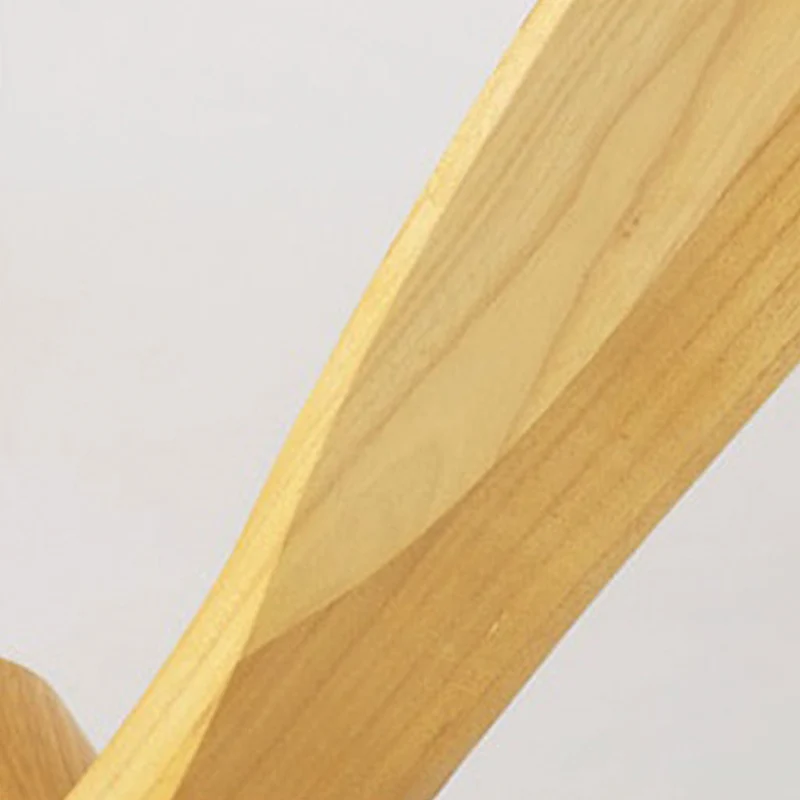 Ceiling Fan Chandelier with Light Minimalist Quiet, Wood Blade