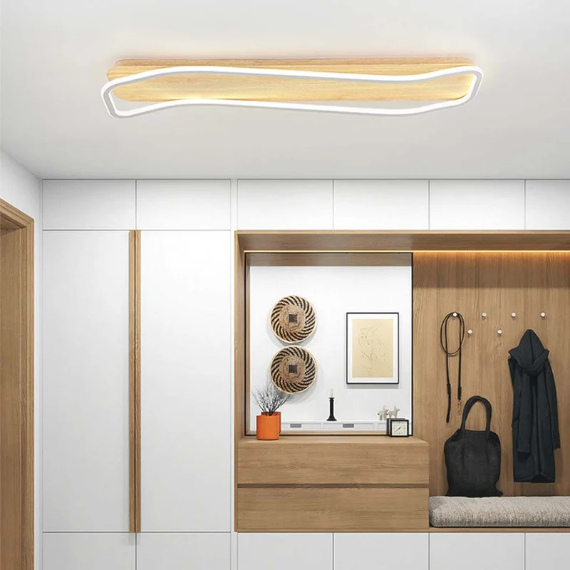 Flush Mount Ceiling Light Modern Rectangular, Wrought Iron