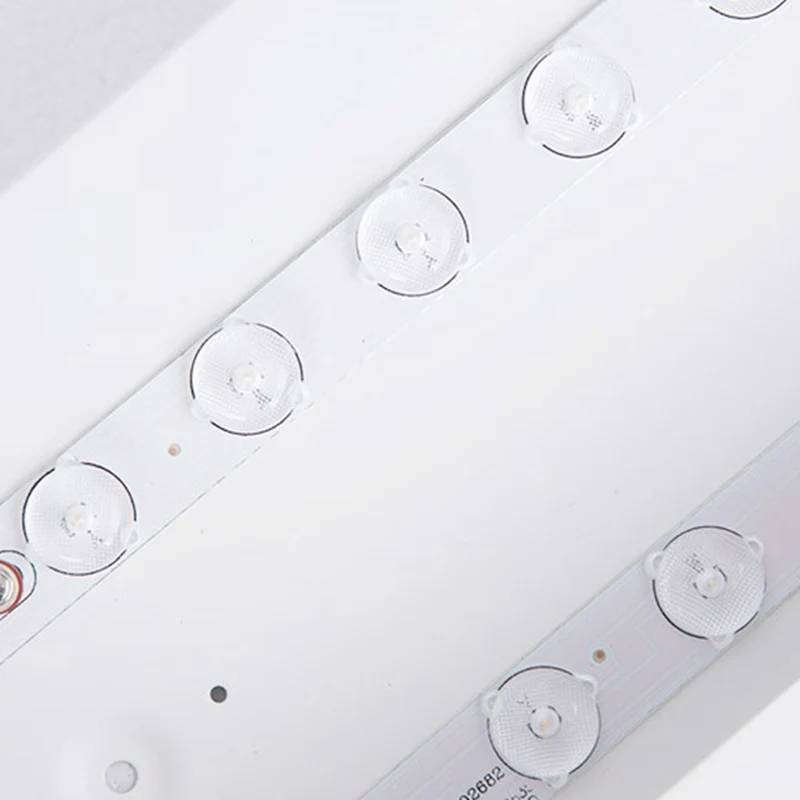 Flush Mount Ceiling Light Minimalist Rectangular Macaron, Wood Acrylic