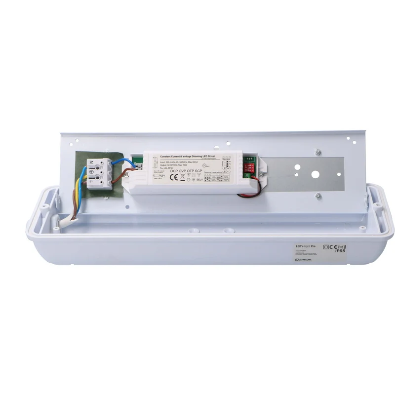 LED-Feuchtraumleuchte 11W CCT warm-neutral-kaltweiß IP65 - LED's Light Pro