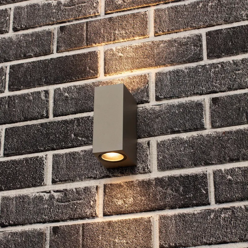 LED Wandleuchte GU10 IP44 Grau - LED's Light