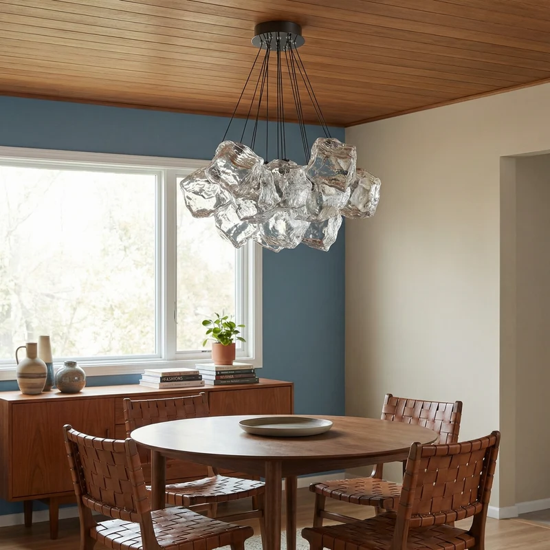 Design-Kronleuchter Satin-Finish & Sanfte Lichtverteilung – Lucerna