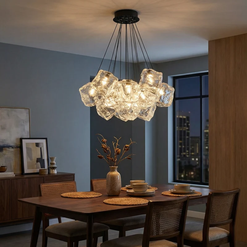 Design-Kronleuchter Satin-Finish & Sanfte Lichtverteilung – Lucerna
