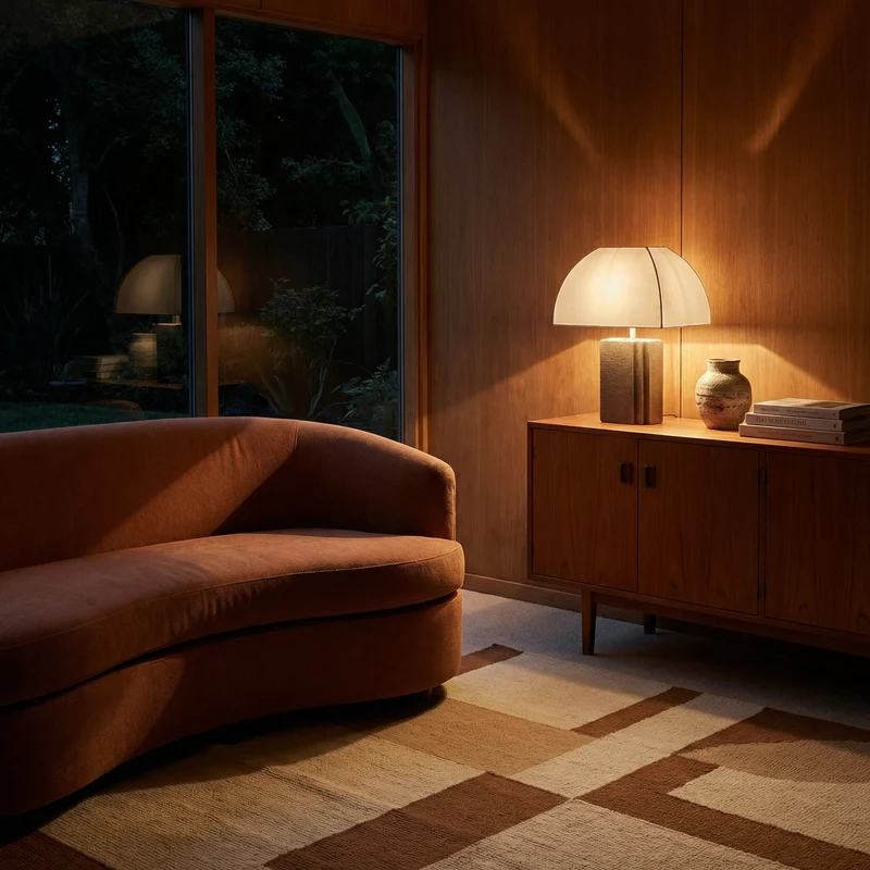 Dimmbare Nachttischlampe Zeitgenössisch Luxus-Finish und Edle Materialien – Luma